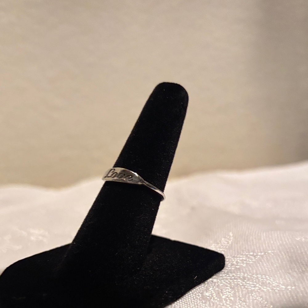 Sterling Silver signet ring size 4